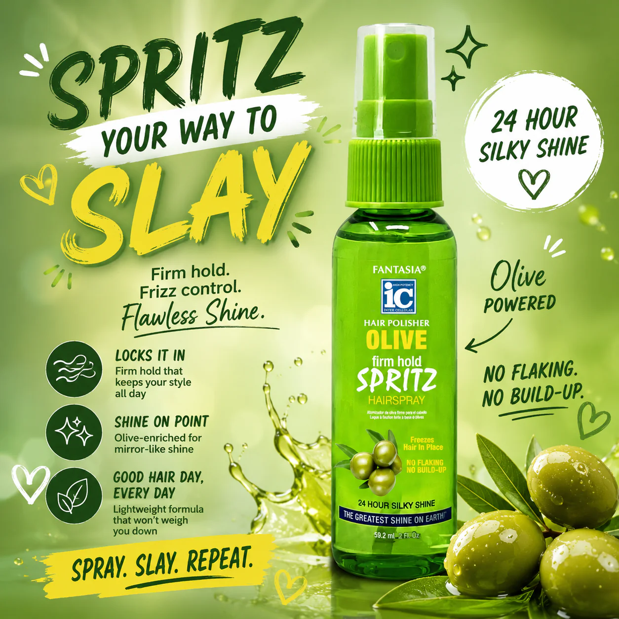 OLIVE ‣ Spritz Hair Spray / 2 oz. Travel Size - Image 3